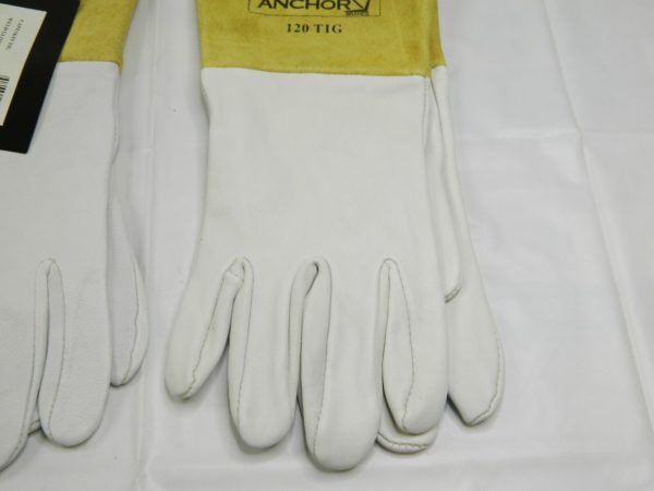Anchor Capeskin Welding Gloves, Large, White/Tan, 4" Gauntlet Qty 2 902-120TIG-L