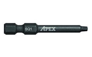 Apex Power Screwdriver Bit: 1/4 Hex Drive Qty 250 AMB2SQ1-50