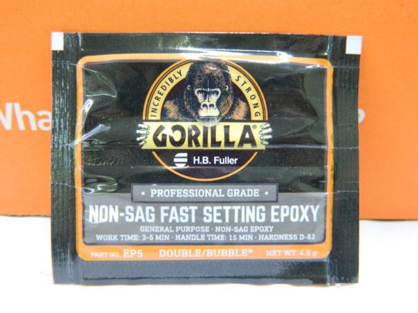 GorillaPro Double/Bubble "Non-Sag" White Two-Part Epoxy Adhesive Qty 100 EP5-100