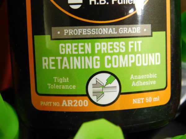 BOX of 10 GorillaPro AR200 Green Press Fit Retaining Compound (50ml) 10008077