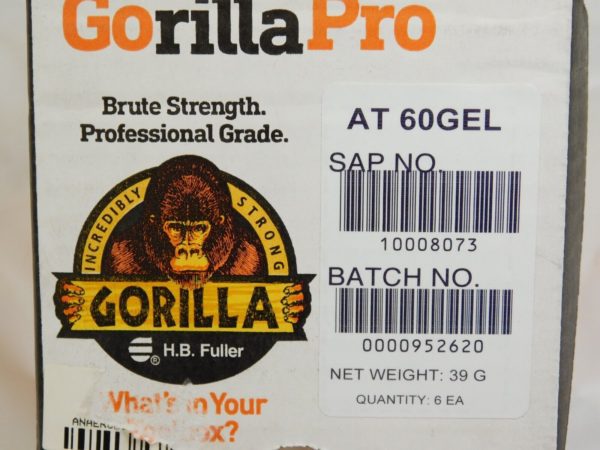 BOX of 6 GorillaPro AT60GEL Threadlocker Blue Gel (35ml Pump Bottle) 10008073