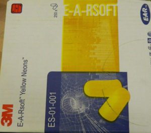 3M E-A-R soft Yellow Neons Earplugs Uncorded 250pairs ES-01-001