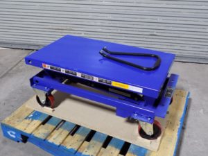 WorkSmart Hydraulic Scissor Lift Cart 770 lb Cap 35 x 20 Platform MISSING HANDLE