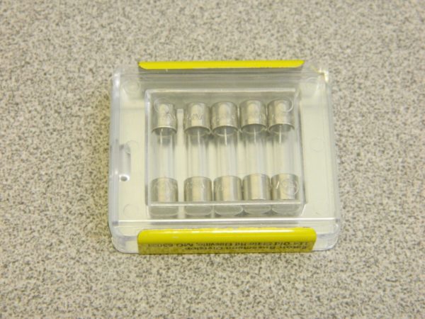 BUSSMANN Cartridge Time Delay Fuse: 0.5 A, 20 mm OAL, 5 mm Dia Qty 5 GMC-500-R