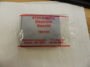 ETCH-O-MATIC Etcher & Engraver 2-1/2 x 3″ 100 Stencil Pack 100 STENCIL PK