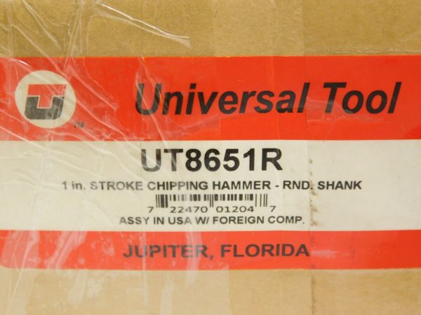 Universal Tool 1" Stroke Chipping Hammer Rnd Shank 2450BPM UT8651R PARTS/REPAIR