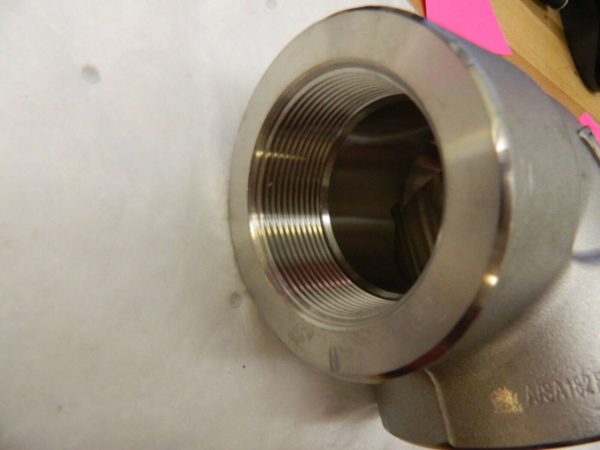 90° Elbow: 304 Stainless Steel, 1 in x 1 in Fitting Pipe Size 2UA59