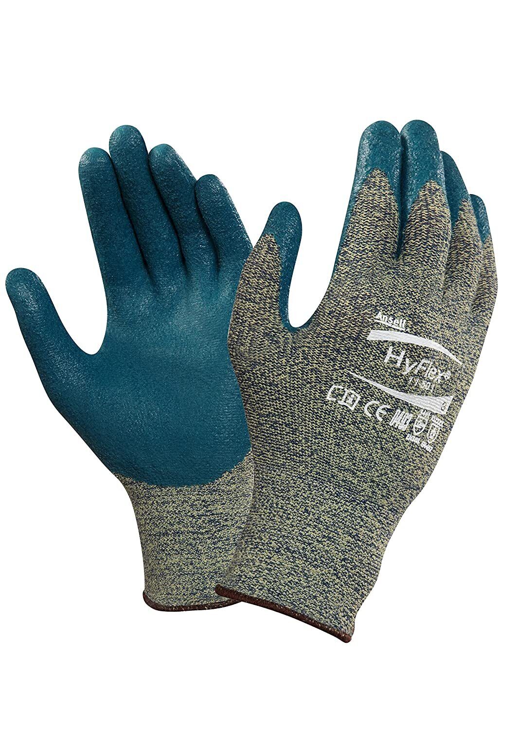 Mcr Safety 11Pks General Purpose Work Gloves: Medium, Nitrile Coated Nylon  N9674