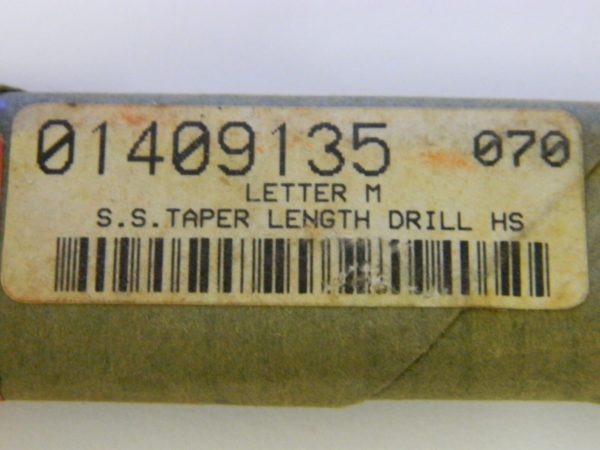 Superior 01409135 Size M Hss Straight Shank Taper Length Drills Qty. 3 USA