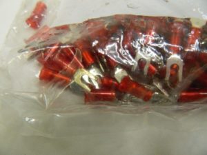 3M 100 pcs Locking Fork Terminal Red Partially Insulated, #6 Stud 7010397421
