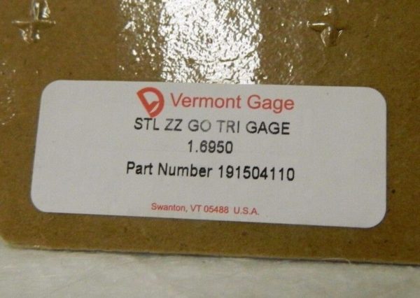 Vermont Gage ZZ Go Trilock Gage 1.6950 191504110