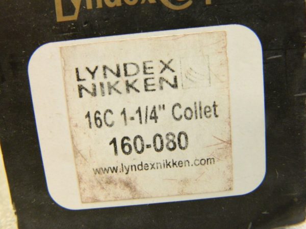 LYNDEX Round Collet: 1-1/4″ Size 4.31″ OAL 160-080