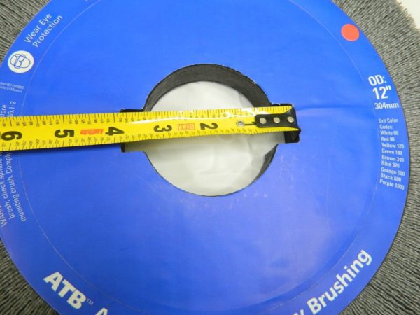OSBORN Wheel Brush: 12″ Wheel Dia, Crimped Nylon, 80 Grit, 3,000 RPM 78015