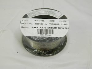 Techniweld MIG Welding Wire: 0.03″ Dia, Stainless Steel 2 lb 316L03002