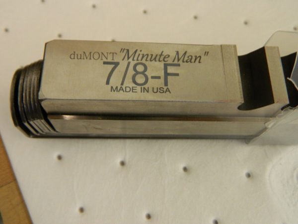 DUMONT MINUTE MAN Keyway: Style F, High Speed Steel, 7/8″ Wide broken box