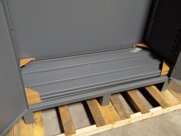Durham Heavy Duty Storage Cabinet 4-Shelf 14 Ga. Steel 60 x 24 x 78 Damaged