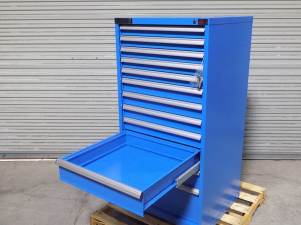 Champion Modular Storage Cabinet Tool Box 12 Drawer 59" x 28" x 28" Steel Blue