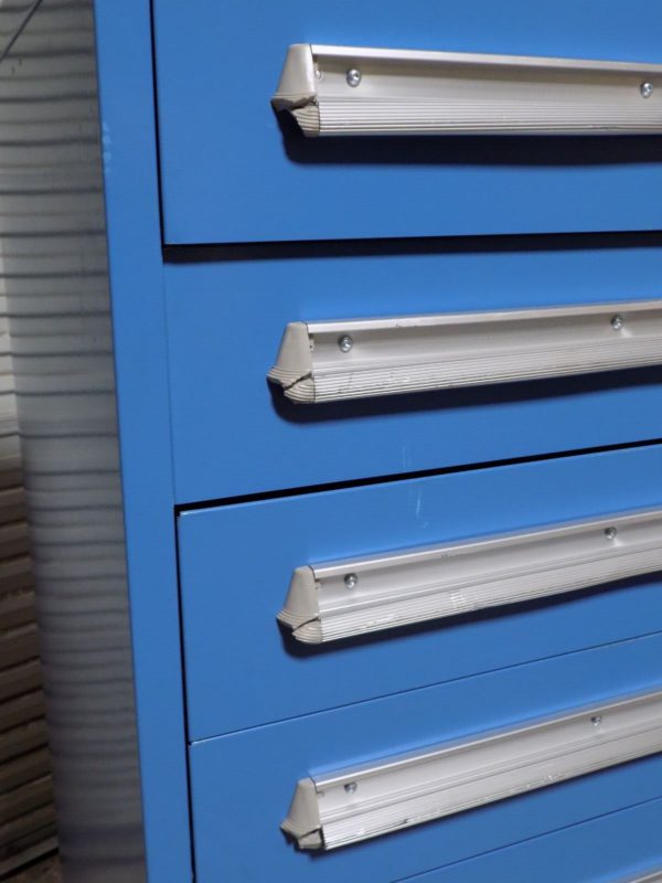 Lyon Modular Storage Cabinet 8 Drawer 59 x 30 x 28 Steel Blue DAMAGED