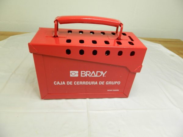 Brady Group Lockout Box, Heavy Duty Steel, Red 65040