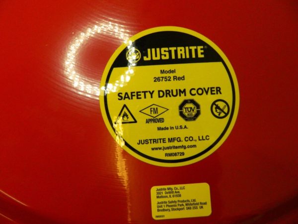 JUSTRITE 55 Gal, Steel Drum Cover 26752