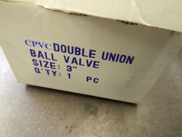 SIMTECH True Union Manual Ball Valve: 3″ Pipe, Full Port TBB 301 4 030