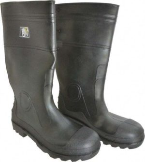 MCR SAFETY Work Boot: Size 11, 16″ High Black Plain Toe PBP12011
