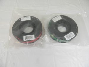 MakerBot 3D Printing Filament ABS True Green & Red Spools 1.75mm 0.5 kg Each