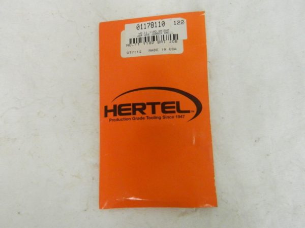 Hertel High Speed Steel Jobber Drill Bits Bright Finish Box of 12 01178110