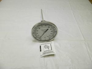 WIKA Bimetal Dial Thermometer: 50 to 500 ° F, 9″ Stem Length 52090A010A4SF