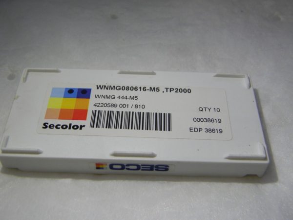 Seco Carbide Turning Inserts WNMG444-M5 WNMG080616-M5 Grade TP2000 Qty 10 38619