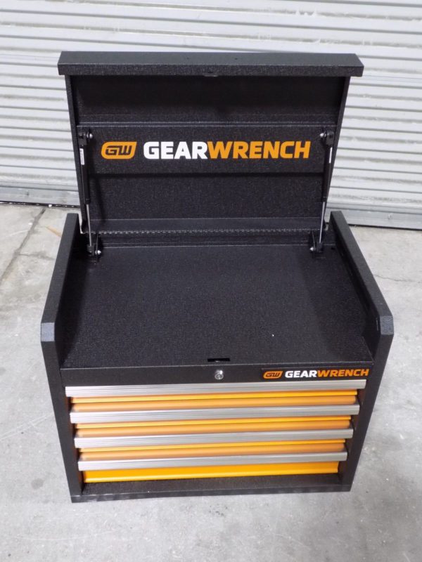 Gearwrench 83240 Top Chest Tool Box 4 Drawer 26 x 16 x 20 Steel Black / Orange
