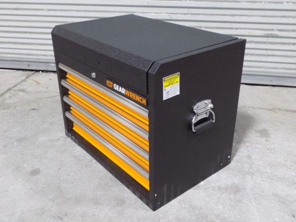 Gearwrench 83240 Top Chest Tool Box 4 Drawer 26 x 16 x 20 Steel Black / Orange