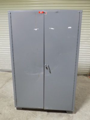 Jamco Storage Cabinet w/ 4 Shelves 14 Ga. Steel Gray 48 x 24 x 78 Damaged