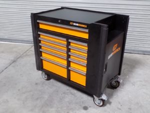 Gearwrench 11 Drawer Mobile Work Station Tool Box Storage Cabinet 83169 No Keys
