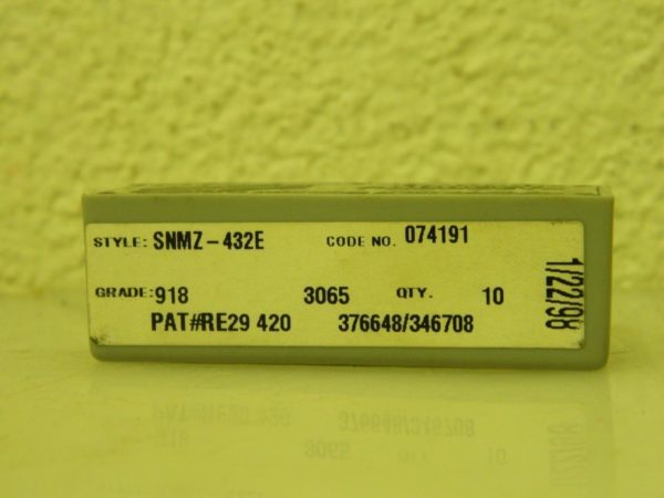 Pro-Grade Inserts 10 Pack SNMZ-432E 918 SA180 074191