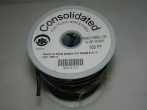 Consolidated Tinned Copper Hook Up Wire 18 AWG 65 Strand 100 Ft. Long 1009-0-100