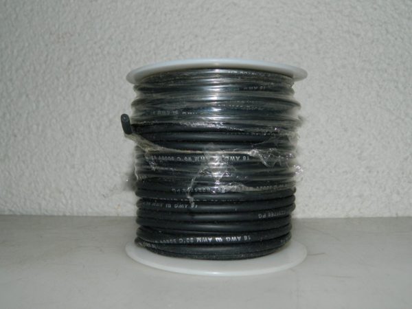 Consolidated Tinned Copper Hook Up Wire 18 AWG 65 Strand 100 Ft. Long 1009-0-100