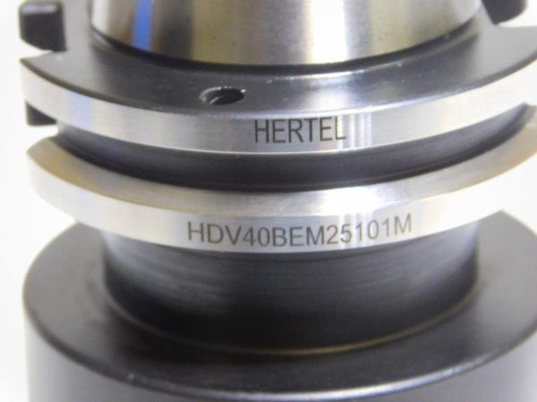 Hertel DV40 Taper Shank End Mill Holder 25mm Hole Dia 100mm Proj HDV40BEM25101M