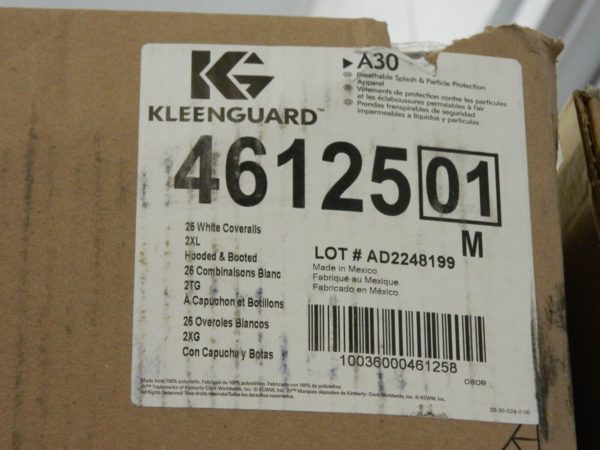 KLEENGUARD Disposable Coveralls 25pk Size 2X-Large, SMS, Zipper Closure 46125