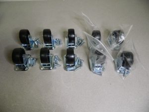 E.R. Wagner Rigid Casters 10 Pack 1-1/4"Wide 3-3/4" Height 1F930302700010