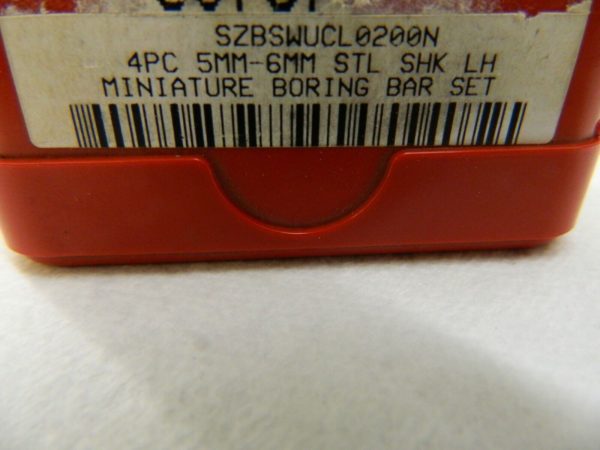 Pro Steel Miniature Boring Bar Set 4Piece 5mm-6mm Steel Shank LH 4" OAL 01907674