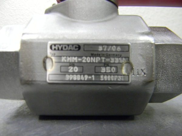 Hydac 3/4" Stainless Steel Standard Ball Valve w/ Floating Ball 02064481