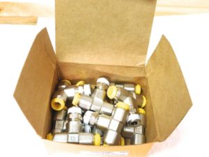 Parker Nickel Plated Brass Push To Connect Tube to Male Branch Tees Box of 10