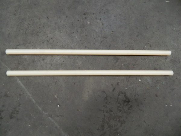 Quadrant Engineering Acetal Plastic Rods 2 Pack 4' Long 1-1/2" Diam 63383400