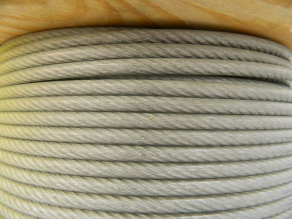 Indusco Aircraft Cable 1/4" x 3/16" Diam 500 ft Spool 45700895