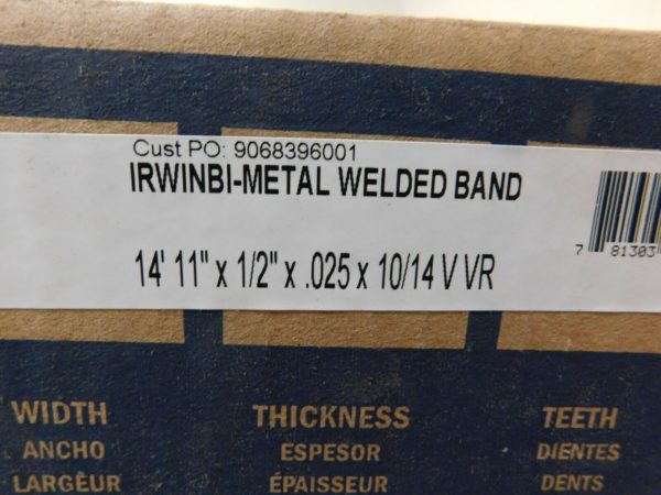 Irwin Blades 10 to 14 TPI Blade Length (Feet)14' 11" Welded Band Saw Blade