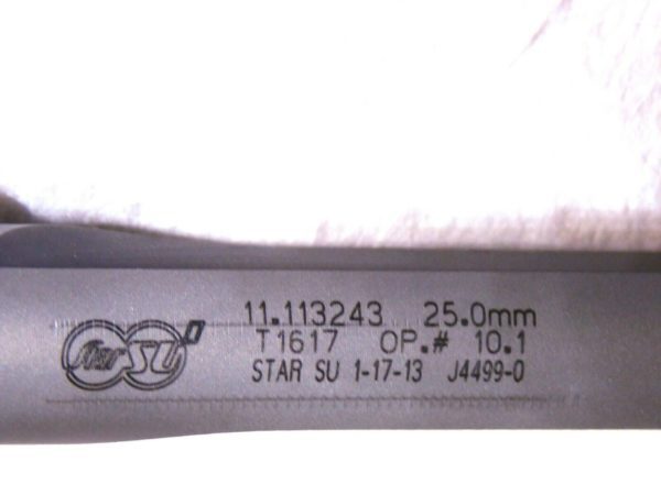 Star-Su Carbide Tipped Steel Gundrill 25.000mm x 24”OAL 2-Fl 2-Hole J449-0 USA