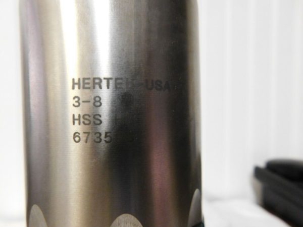 Hertel 3-8 H8 HSS Chamfer Plug Tap 9 3/4" 4 9/16" Thread Length 673553