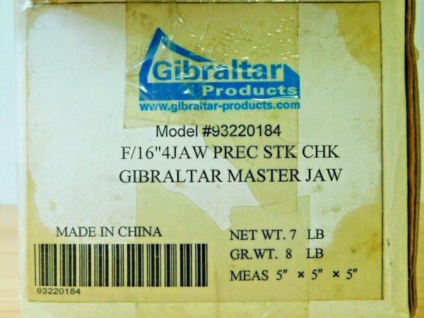 Gibraltar Master Jaws Tongue & Groove 16" Max Chuck Diam Comp Qty 3 Pcs 93220184