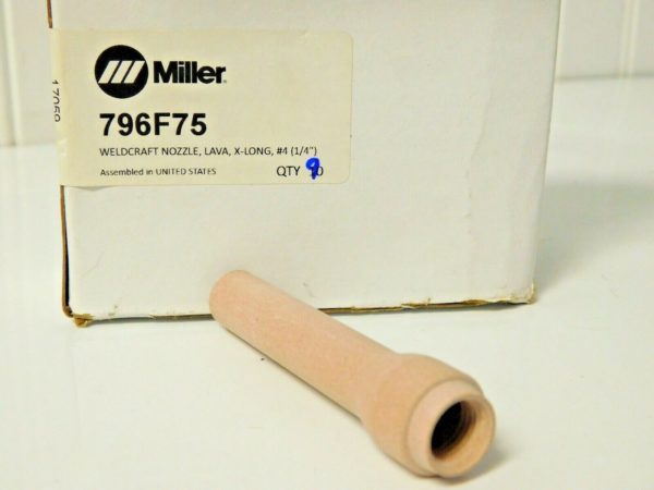 Miller Weldcraft Nozzles Lava X-Long No 4 1/4" Qty 9 796F75